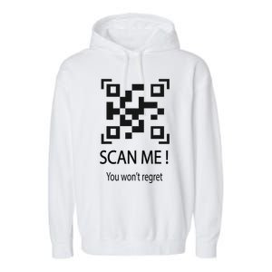 Trump Dancing Troll Scan Qr Funny President Trump Dance Code Garment-Dyed Fleece Hoodie