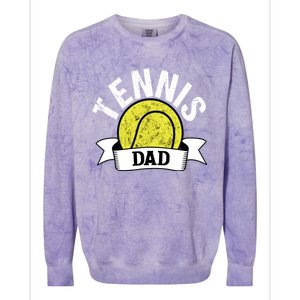 Tennis Dad Tennis Player Funny Tennis Dad Great Gift Colorblast Crewneck Sweatshirt