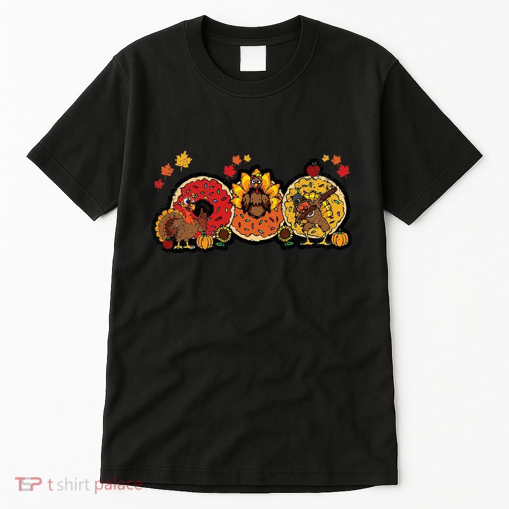 Turkey Donut Thanksgiving Day Funny Doughnut Tall T-Shirt