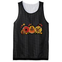 Turkey Donut Thanksgiving Day Funny Doughnut Mesh Reversible Basketball Jersey Tank