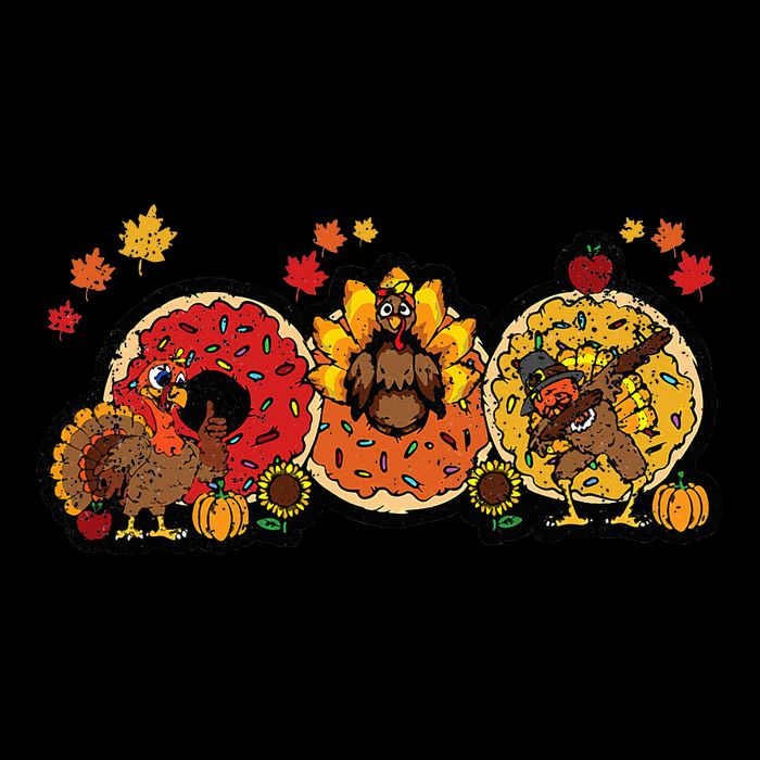 Turkey Donut Thanksgiving Day Funny Doughnut Mesh Reversible Basketball Jersey Tank