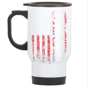 Trumpamania Donald Trump 2024 Election Republican President Stainless Steel Travel Mug