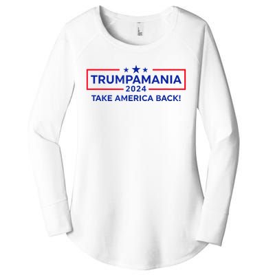 Trumpamania Donald Trump 2024 Take America Back Election Republican President Women's Perfect Tri Tunic Long Sleeve Shirt