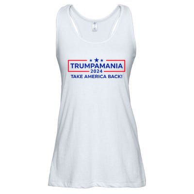 Trumpamania Donald Trump 2024 Take America Back Election Republican President Ladies Essential Flowy Tank