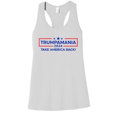 Trumpamania Donald Trump 2024 Take America Back Election Republican President Women's Racerback Tank