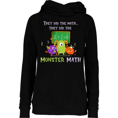 They Did The Math They Did The Monster Math Womens Funnel Neck Pullover Hood