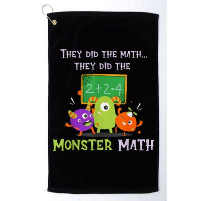 They Did The Math They Did The Monster Math Golf Towel