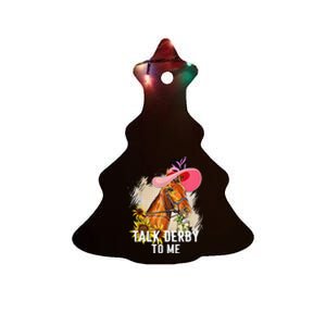 Talk Derby To Me Horse Racing Ceramic Tree Ornament