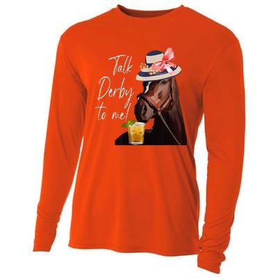 Talk Derby To Me Horse Cooling Performance Long Sleeve Crew