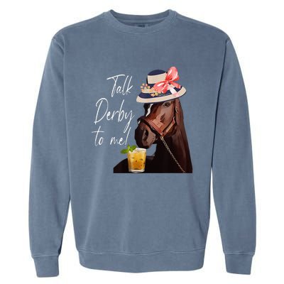 Talk Derby To Me Horse Garment-Dyed Sweatshirt