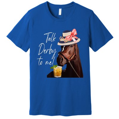 Talk Derby To Me Horse Premium T-Shirt