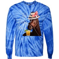 Talk Derby To Me Horse Tie-Dye Long Sleeve Shirt