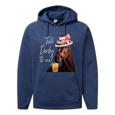 Talk Derby To Me Horse Performance Fleece Hoodie