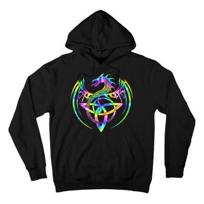 Tie Dye Tribal Celtic Knot Fantasy Dragon Tall Hoodie