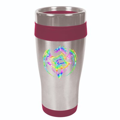 Tie Dye Tribal Celtic Knot Fantasy Dragon 16oz Travel Tumbler