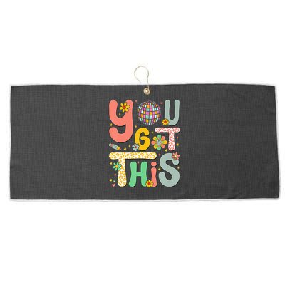 Testing Day Teacher You Got This Large Microfiber Waffle Golf Towel