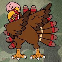 Turkey Dab Thanksgiving Funny Legacy Tie Dye Trucker Hat