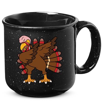 Turkey Dab Thanksgiving Funny 15oz Campfire Ceramic Mug