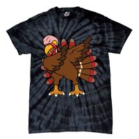 Turkey Dab Thanksgiving Funny Tie-Dye T-Shirt