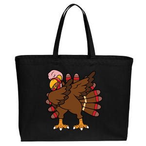 Turkey Dab Thanksgiving Funny Cotton Canvas Jumbo Tote