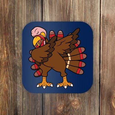 Turkey Dab Thanksgiving Funny Coaster