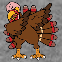 Turkey Dab Thanksgiving Funny Sweatshirt