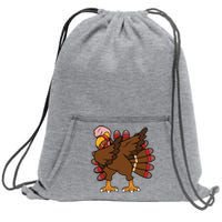 Turkey Dab Thanksgiving Funny Sweatshirt Cinch Pack Bag