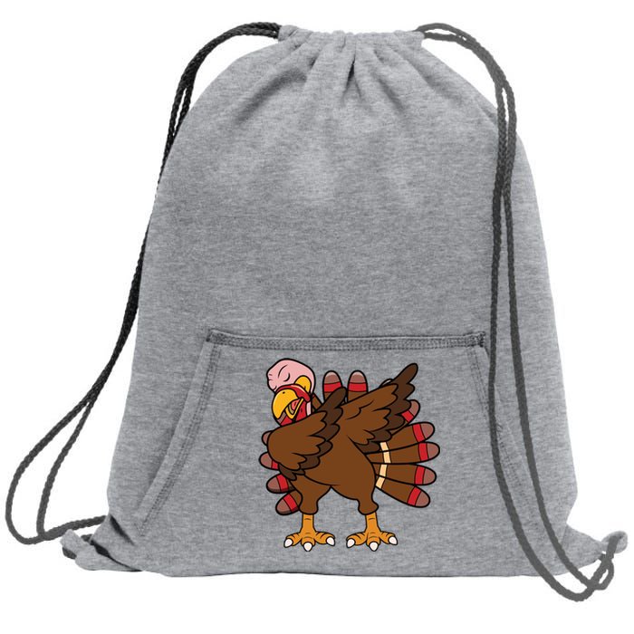 Turkey Dab Thanksgiving Funny Sweatshirt Cinch Pack Bag