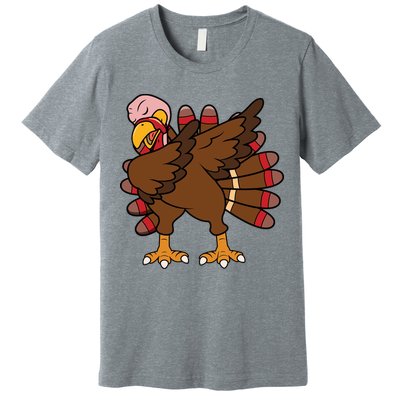 Turkey Dab Thanksgiving Funny Premium T-Shirt