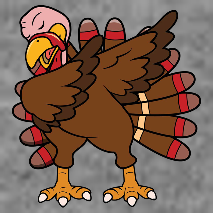 Turkey Dab Thanksgiving Funny Baby Bodysuit