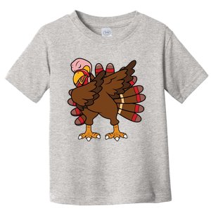 Turkey Dab Thanksgiving Funny Toddler T-Shirt