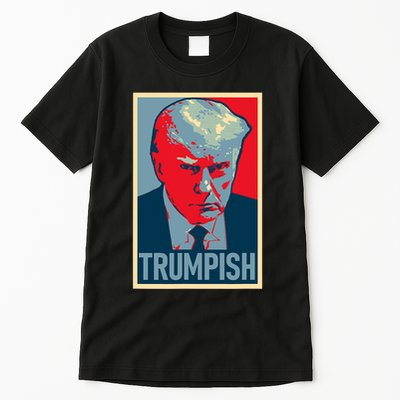 TRUMPISH DONALD TRUMP MUG SHOT Obama Hope Meme Parody Tall T-Shirt