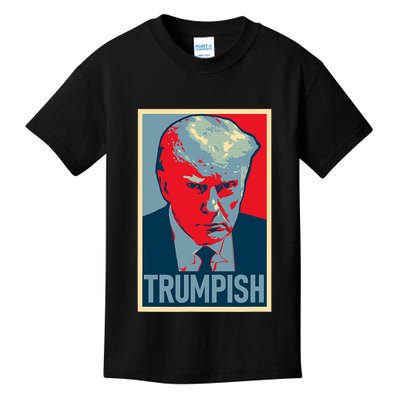 TRUMPISH DONALD TRUMP MUG SHOT Obama Hope Meme Parody Kids T-Shirt