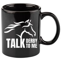 Talk Derby To Me Funny Horse Racing Gift. 11oz C Handle Ceramic Mug