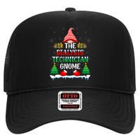 The Dialysis Technician Gnome Kidney Nurse Christmas High Crown Mesh Back Trucker Hat