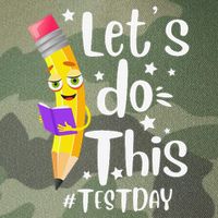 Test Day Teacher Lets do This Test day State Testing Teacher Legacy Tie Dye Trucker Hat