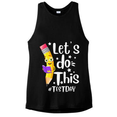 Test Day Teacher Lets do This Test day State Testing Teacher Ladies PosiCharge Tri-Blend Wicking Tank
