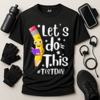Test Day Teacher Lets do This Test day State Testing Teacher Cooling Performance Crew T-Shirt