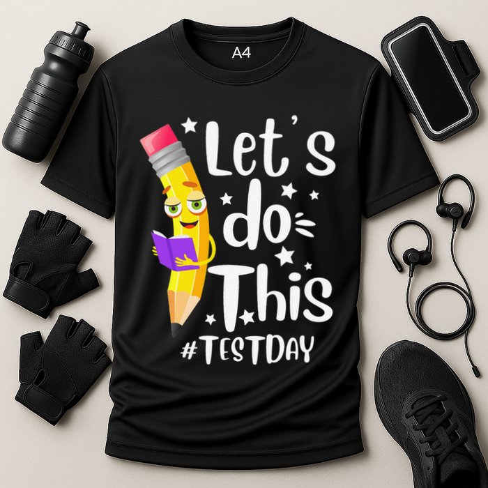 Test Day Teacher Lets do This Test day State Testing Teacher Cooling Performance Crew T-Shirt