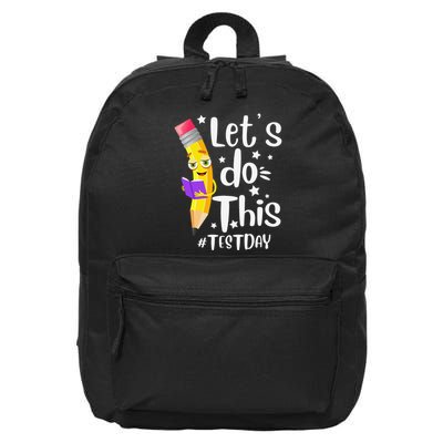 Test Day Teacher Lets do This Test day State Testing Teacher 16 in Basic Backpack