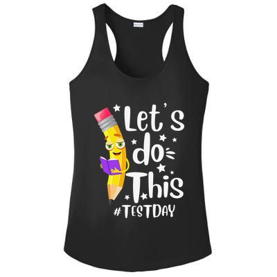 Test Day Teacher Lets do This Test day State Testing Teacher Ladies PosiCharge Competitor Racerback Tank