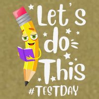 Test Day Teacher Lets do This Test day State Testing Teacher Garment-Dyed Women's Muscle Tee