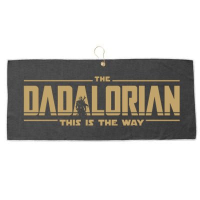 The Dadalorian This Is The Way Vintage Large Microfiber Waffle Golf Towel