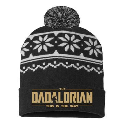 The Dadalorian This Is The Way Vintage USA-Made Snowflake Beanie