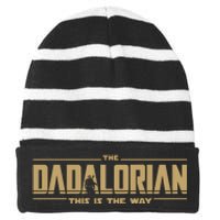 The Dadalorian This Is The Way Vintage Striped Beanie with Solid Band