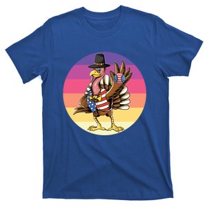 Thanksgiving Day Turkey Baseball Thanksgiving Cute Gift T-Shirt