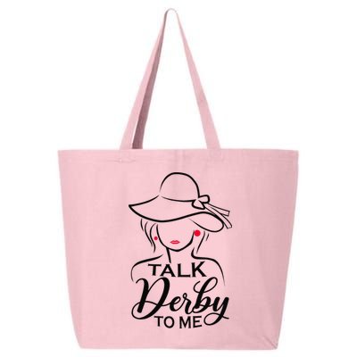 Talk Derby To Me Funny Derby Party Horse Racing Fans  25L Jumbo Tote