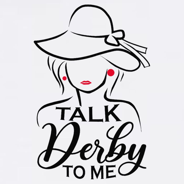 Talk Derby To Me Funny Derby Party Horse Racing Fans  Cooling Performance Crew T-Shirt