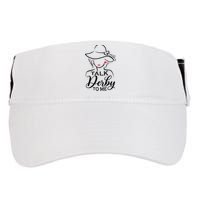 Talk Derby To Me Funny Derby Party Horse Racing Fans  Adult Drive Performance Visor