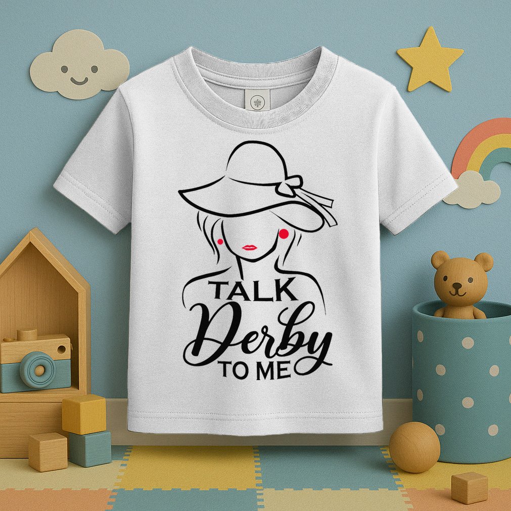 Talk Derby To Me Funny Derby Party Horse Racing Fans  Toddler T-Shirt